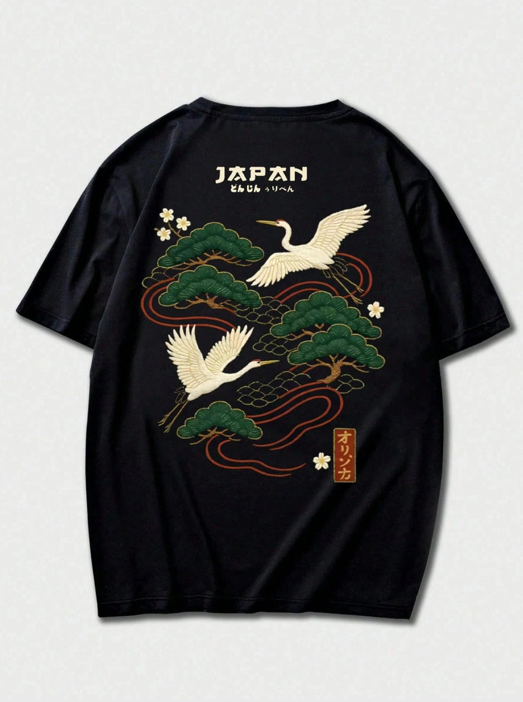 CAMISETA HOMBRE JAPAN COLOR NEGRO